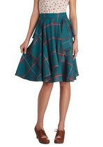Elegant and Intelligent Skirt By Myrtlewood available at www.modcloth.com