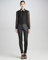 Jason Wu Stovepipe Leather Pants available at www.neimanmarcus.com